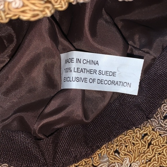 PATCHWORK Leather, Suede and animal hair with woven  brim Hat - Picture 5 of 5